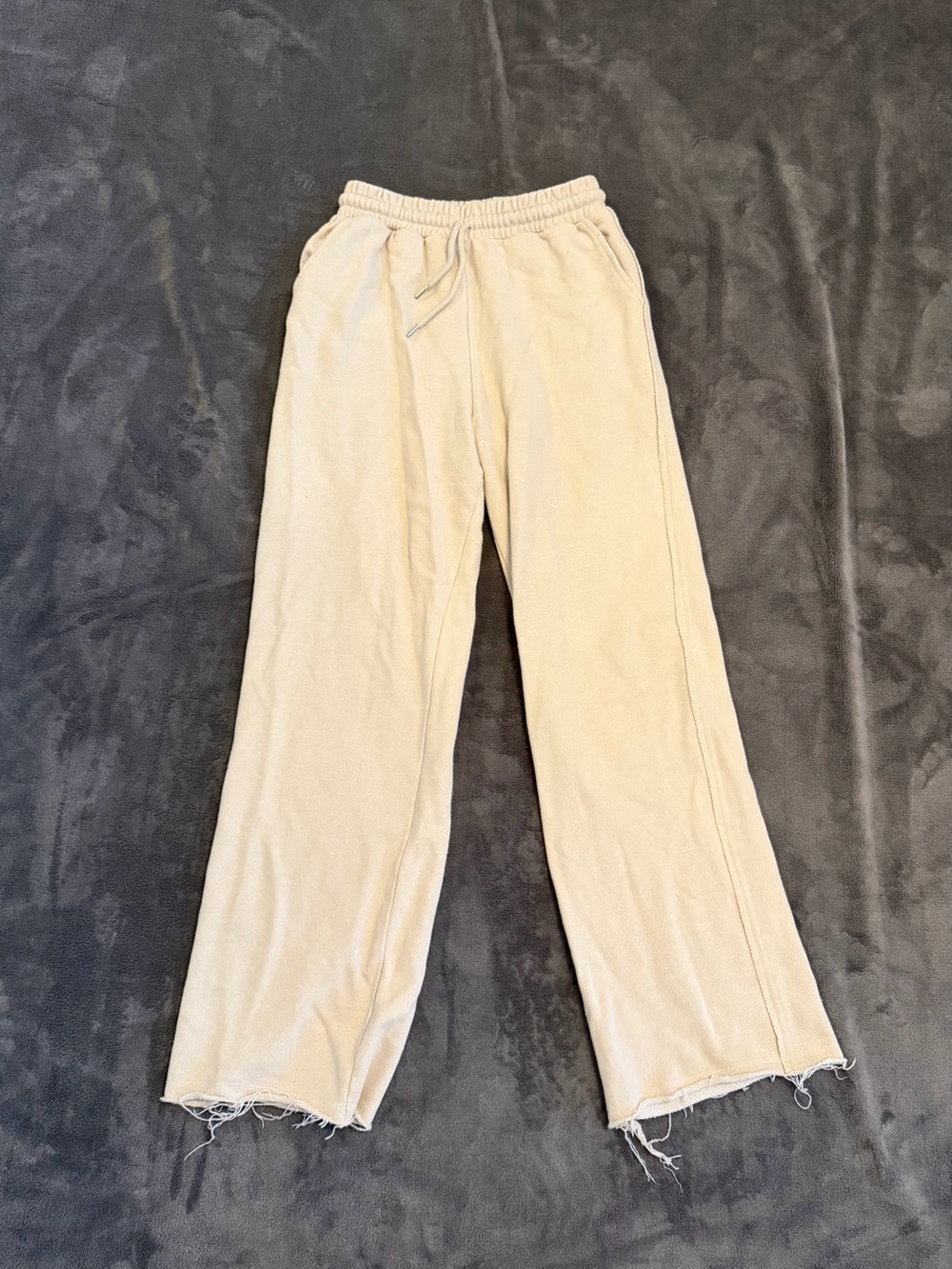 Garage Beige Wide Leg Sweatpants Size XS